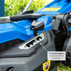 Hyundai 15'' / 38cm 1600w Electric Lawnmower with Rear Roller with Mulching Feature 40 Litre Collection Bag and 5 Cutting Heights with 10m Power Cable